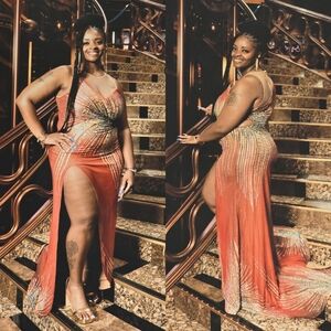 Fashion Nova Embellished Gown